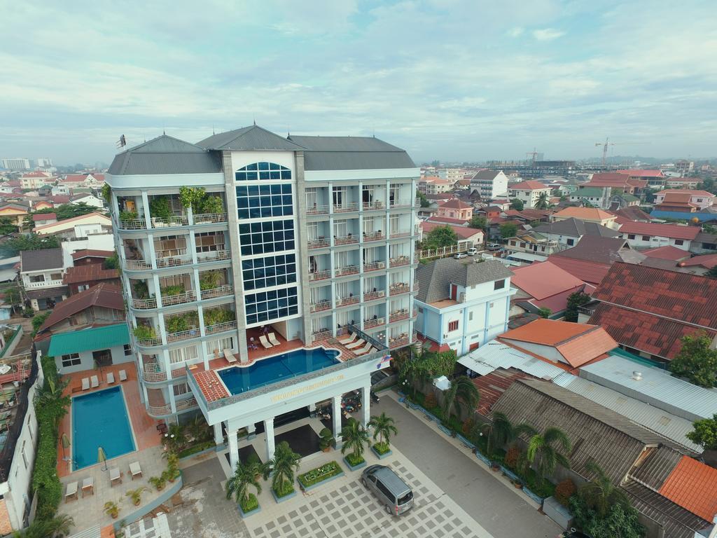 Vientiane Golden Sun Hotel Bagian luar foto